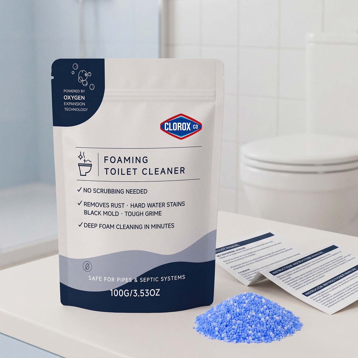 CLOROXCO Oxygen Foaming Toilet Cleaner
