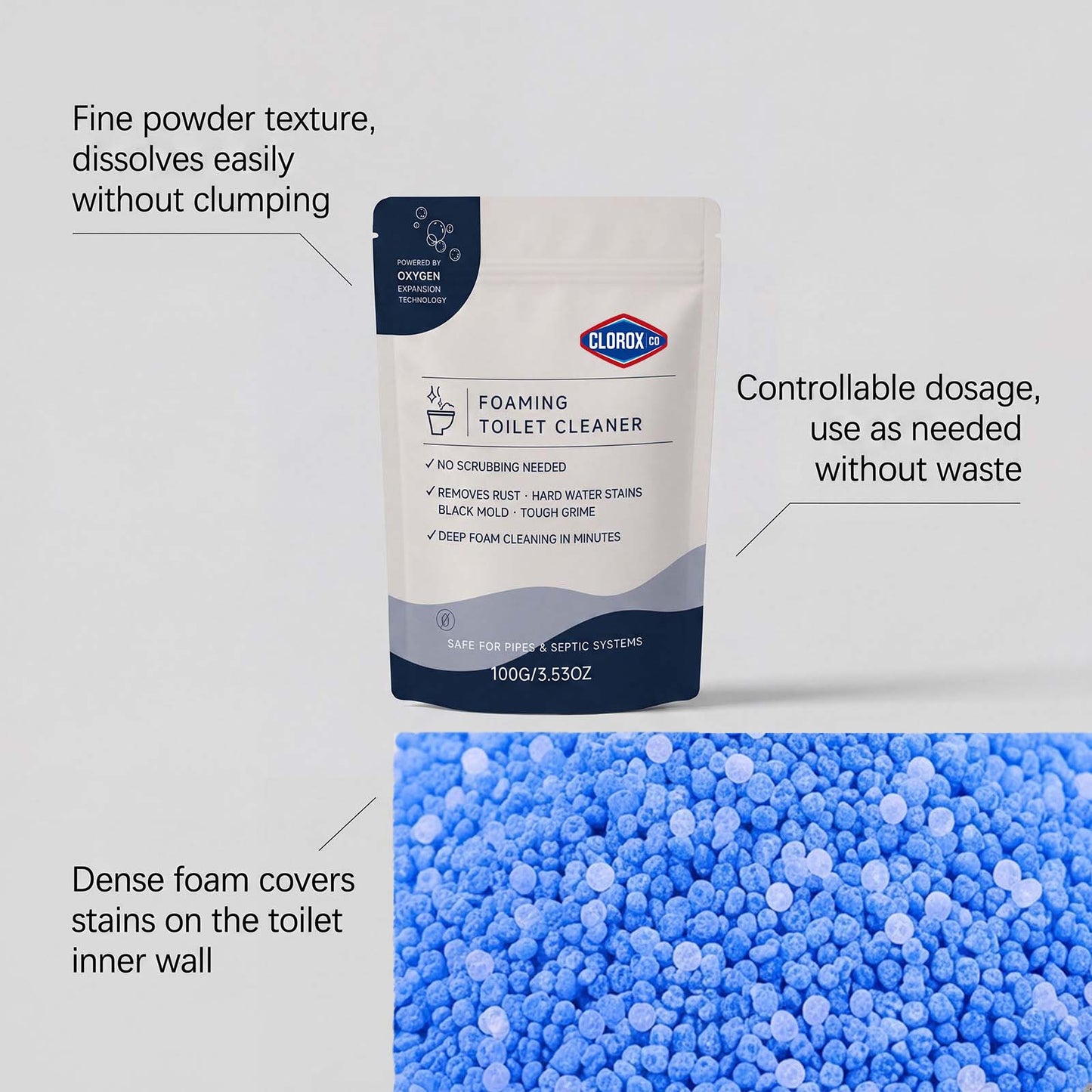 CLOROXCO Oxygen Foaming Toilet Cleaner