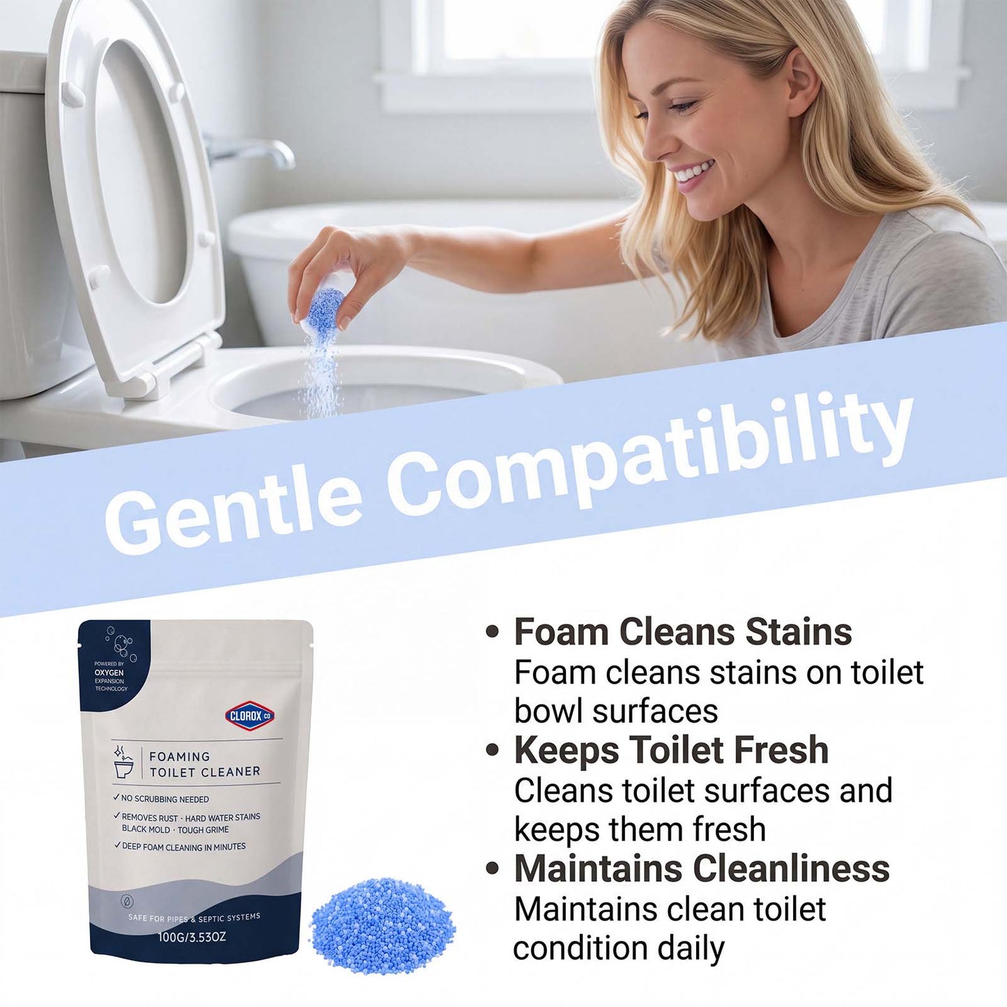 CLOROXCO Oxygen Foaming Toilet Cleaner