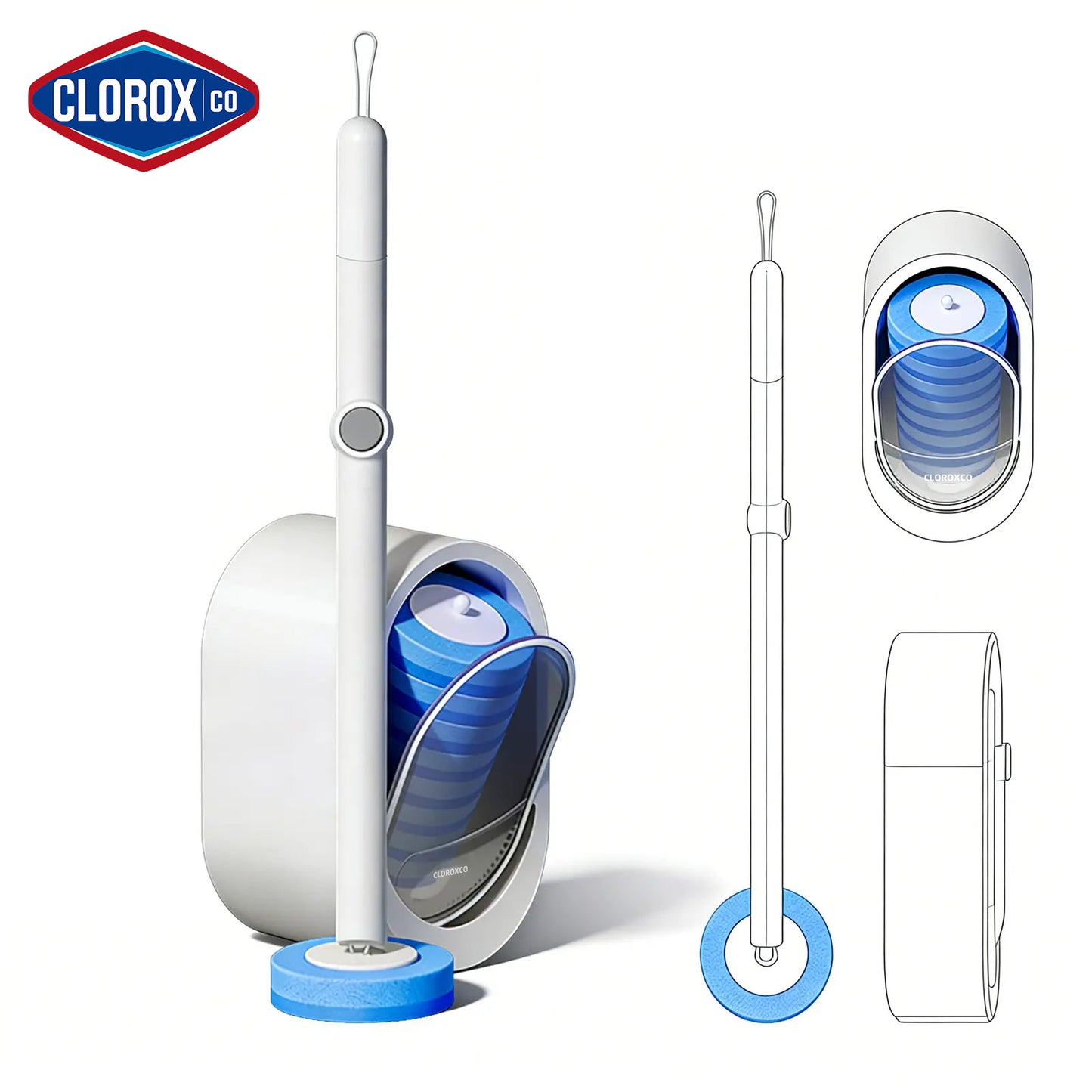 CLOROXCO Disposable Toilet Brush System