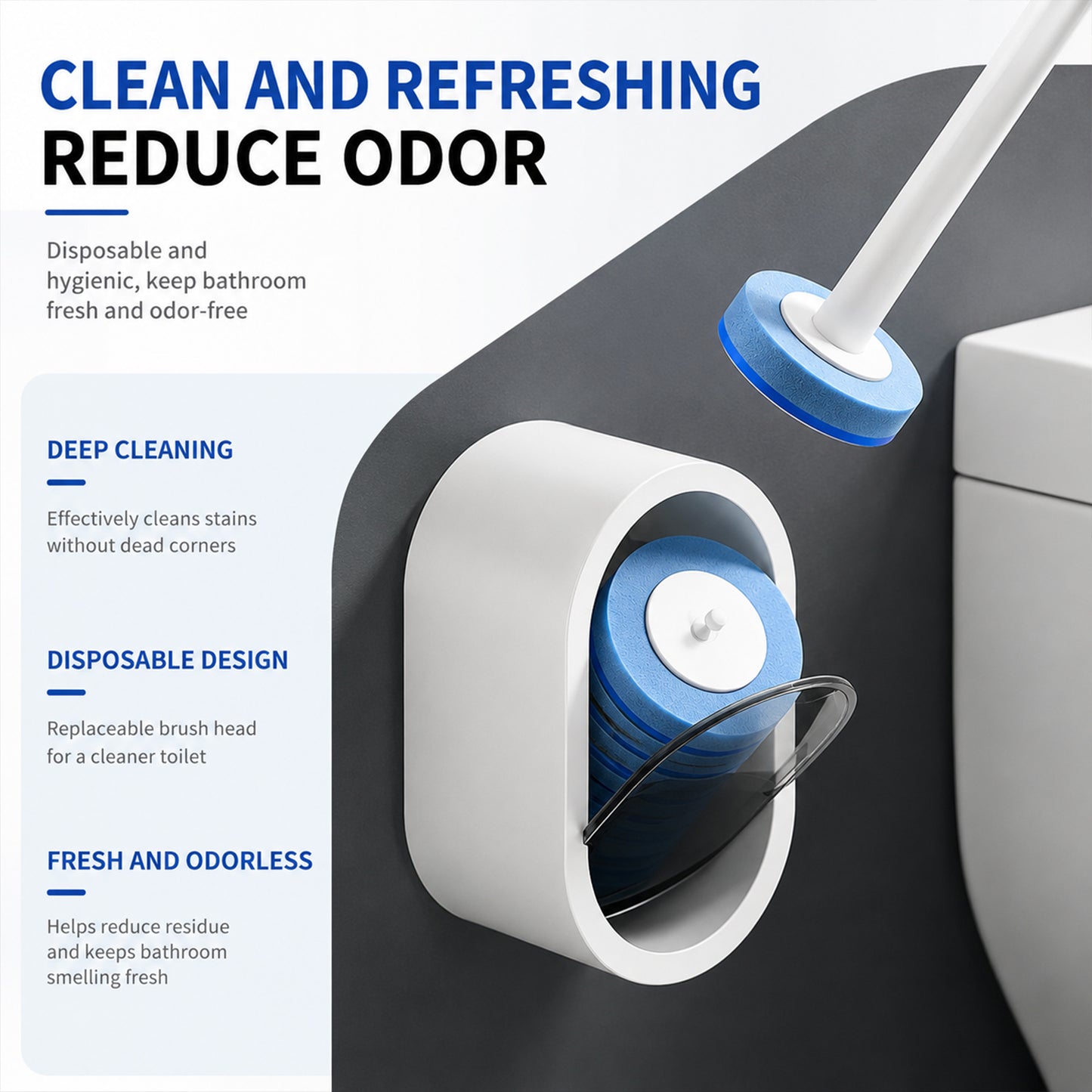 CLOROXCO Disposable Toilet Brush System
